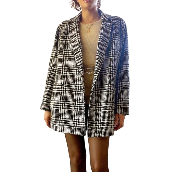 Talbots Houndstooth Blazer Jacket - Picture 9 of 12